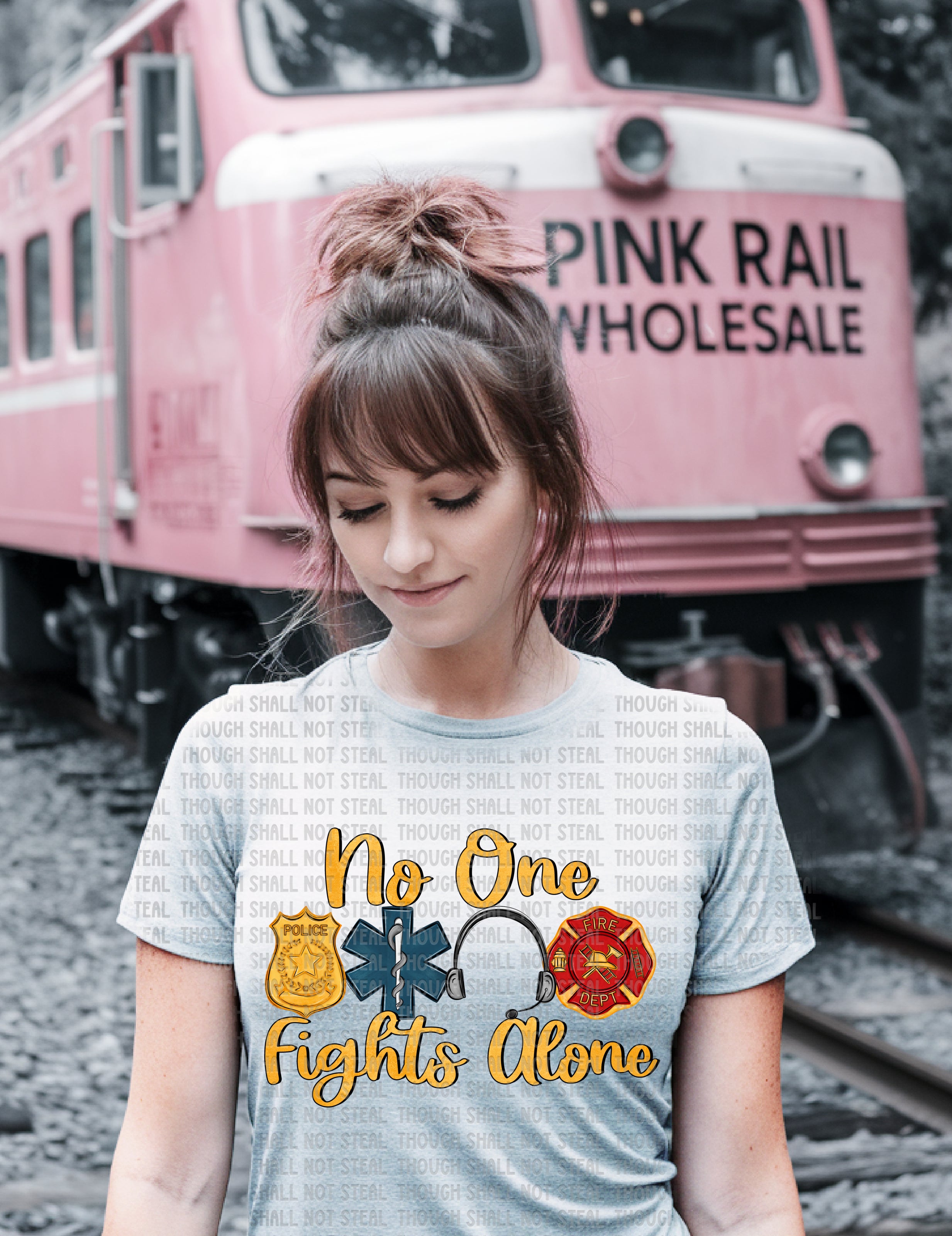 K-39 No One Fights Alone DTF Transfer ONLY