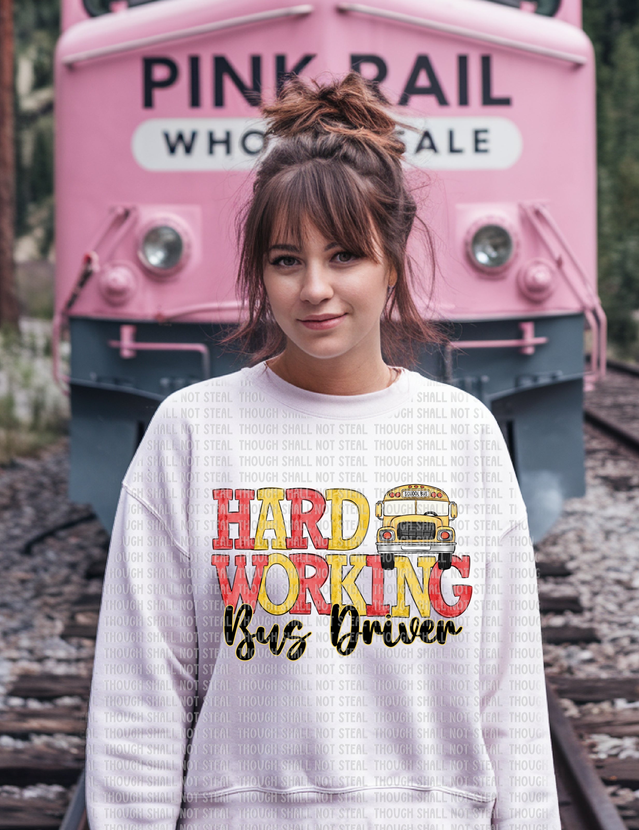 K-43 A Hard Working Bus Driver DTF Transfer ONLY