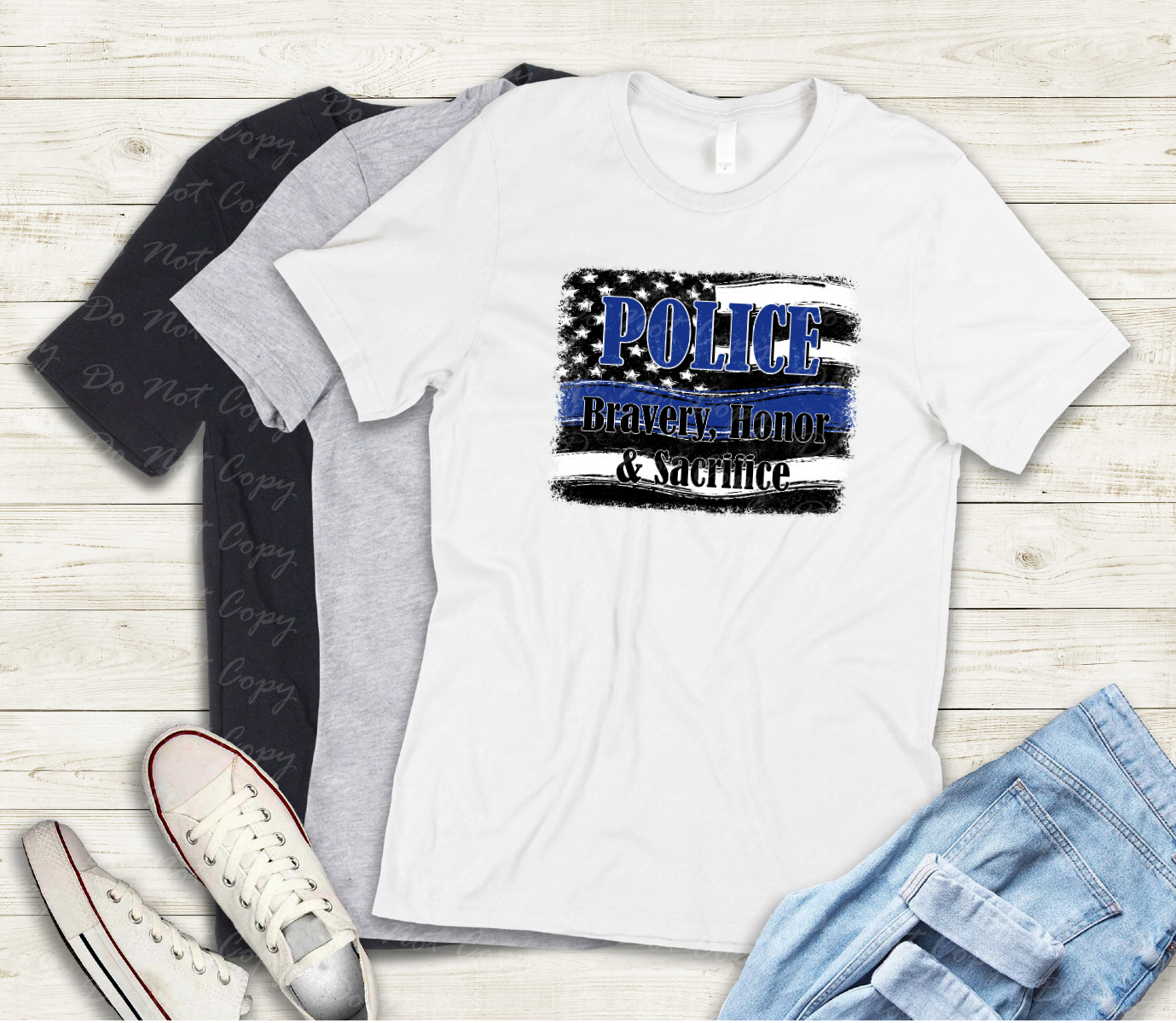 K-52 Police flag DTF Transfer ONLY