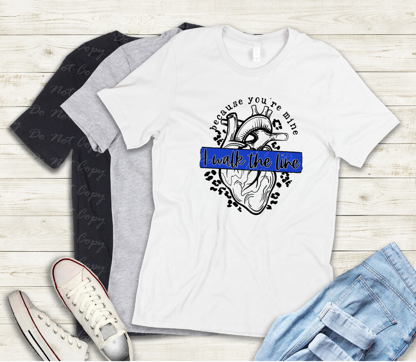 K-53 I Walk The Line Police DTF Transfer ONLY