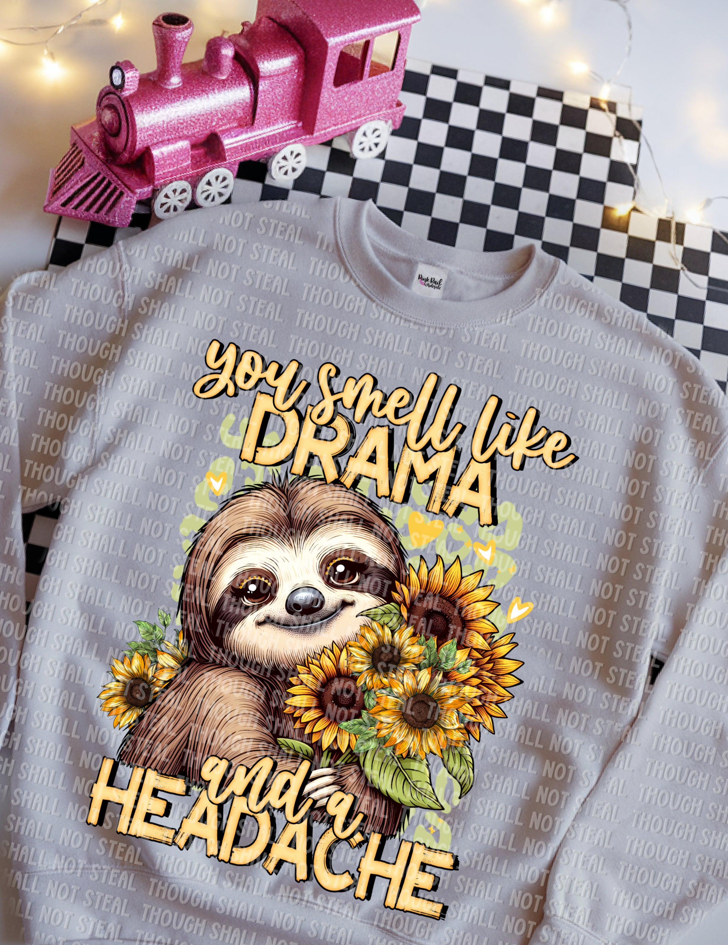 L-168 You Smell Like Drama and A Headache Completed Tee