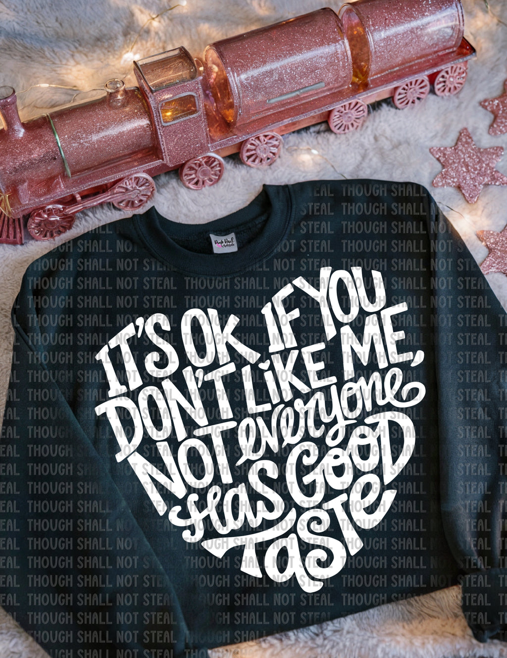 L-176B It_s ok if you don_t like me - White Completed Tee