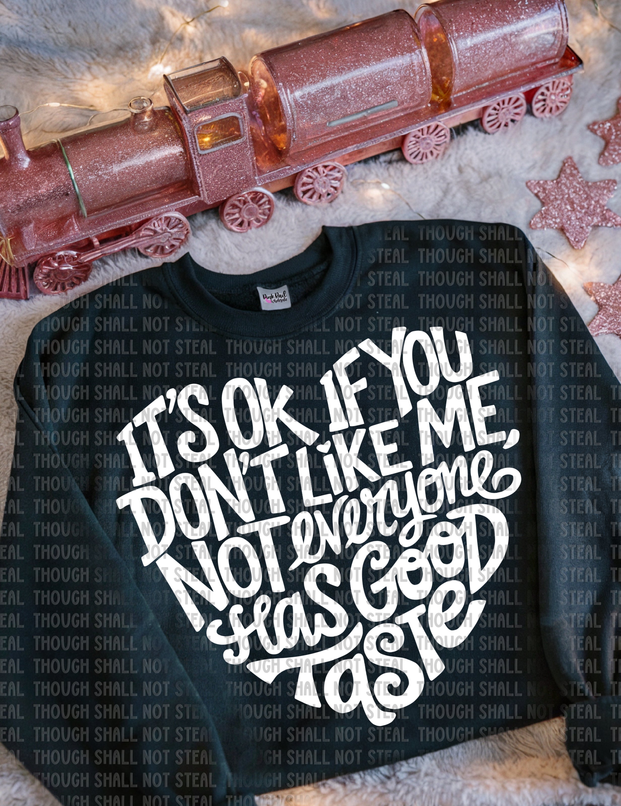 L-176B It_s ok if you don_t like me - White Completed Tee