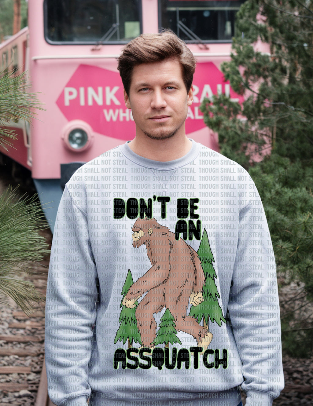 L-181 Don_t Be An Assquatch Completed Tee