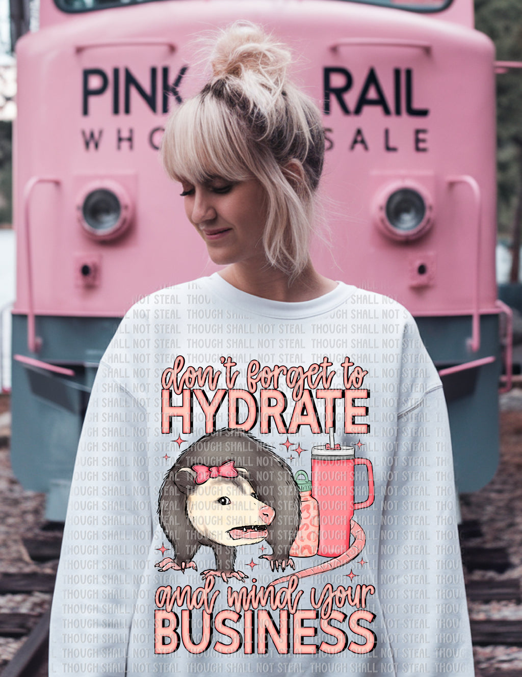 L-182 Don_t Forget To Hydrate and Mind Your Business Completed Tee
