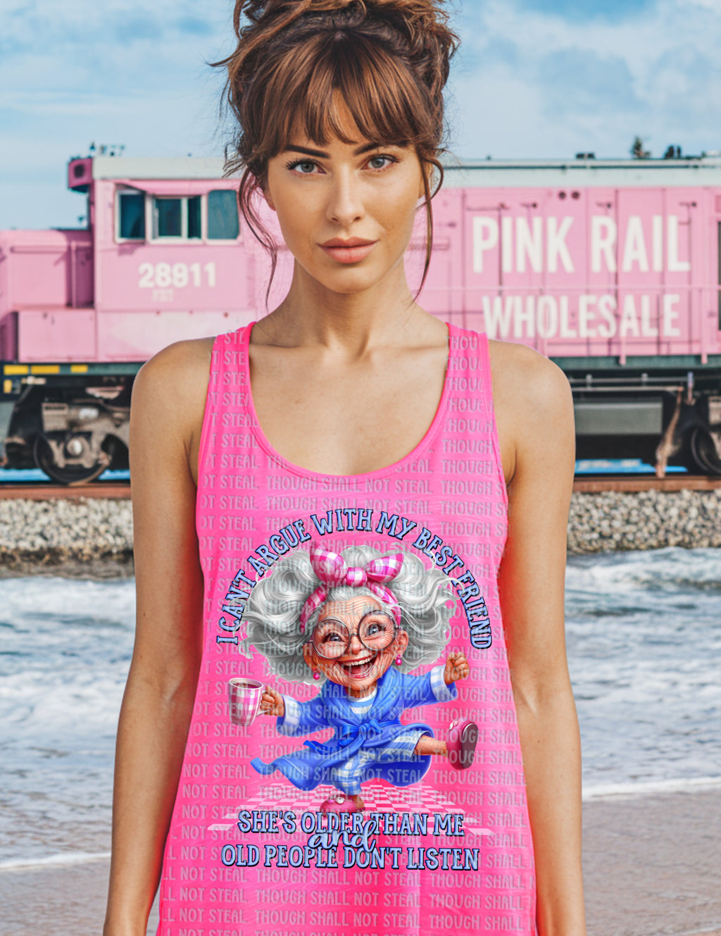 L-237 I Can_t Argue With My Best Friend Completed Tee