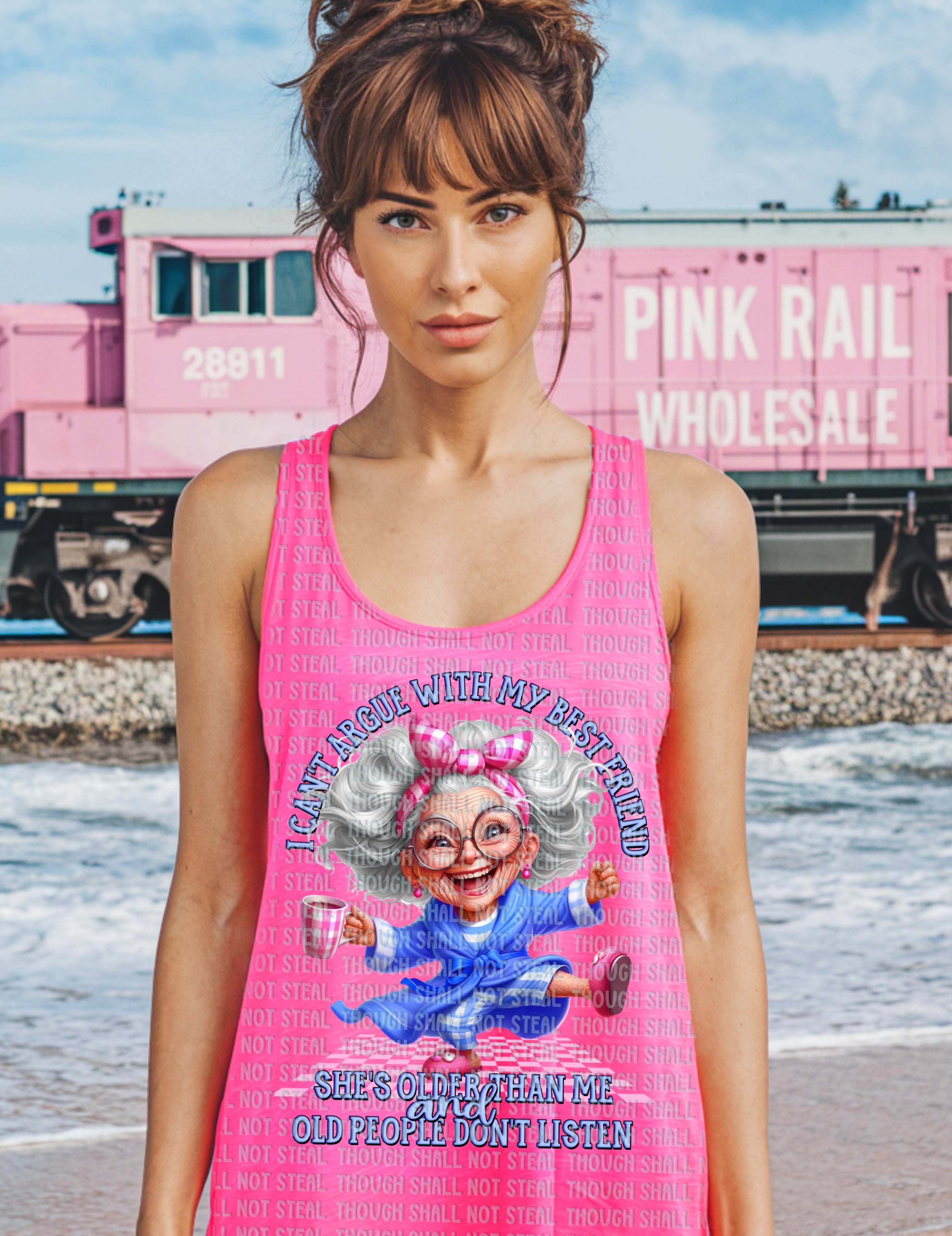 L-237 I Can_t Argue With My Best Friend Completed Tee