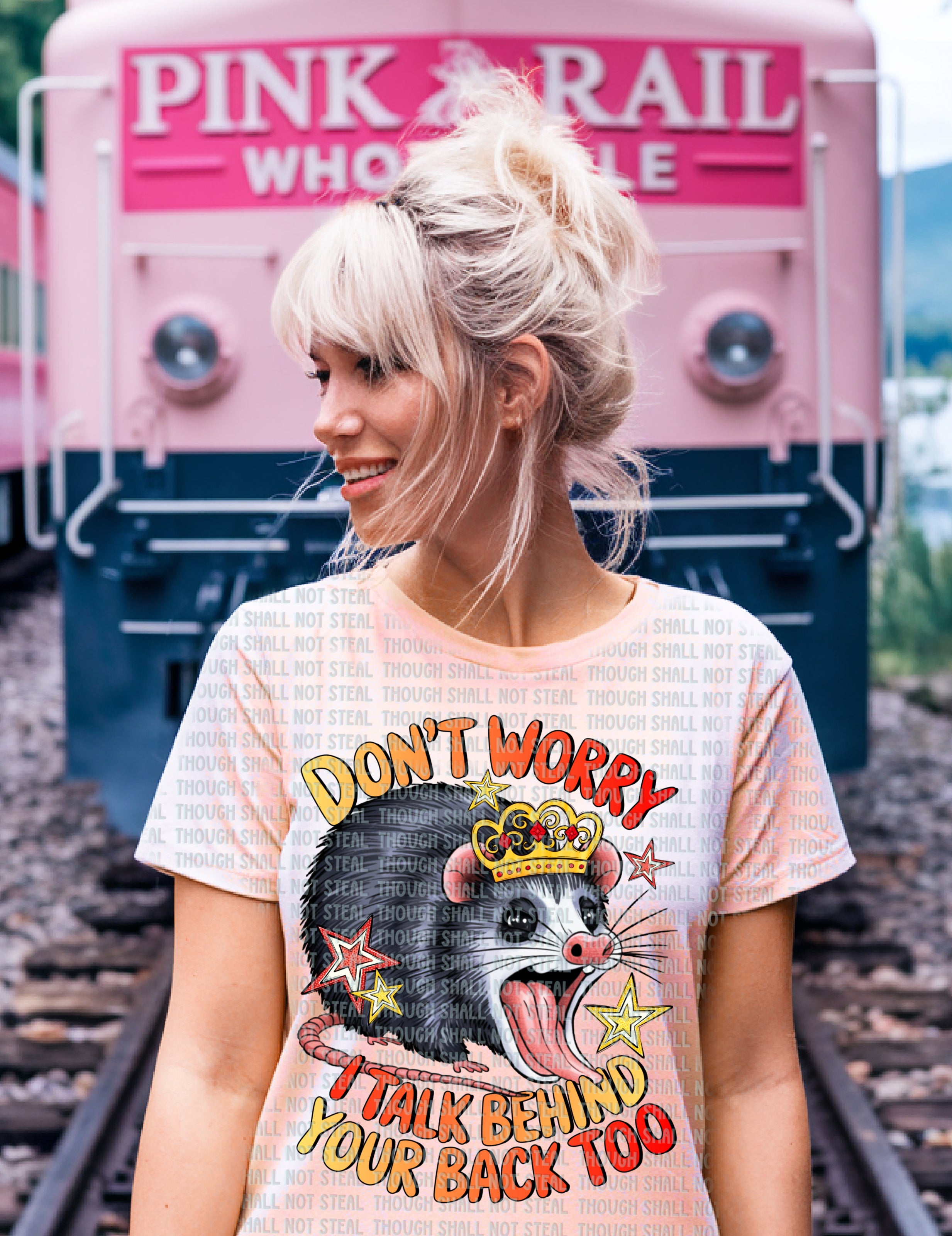 L-242 Don_t Worry, I talk behind your back too Completed Tee