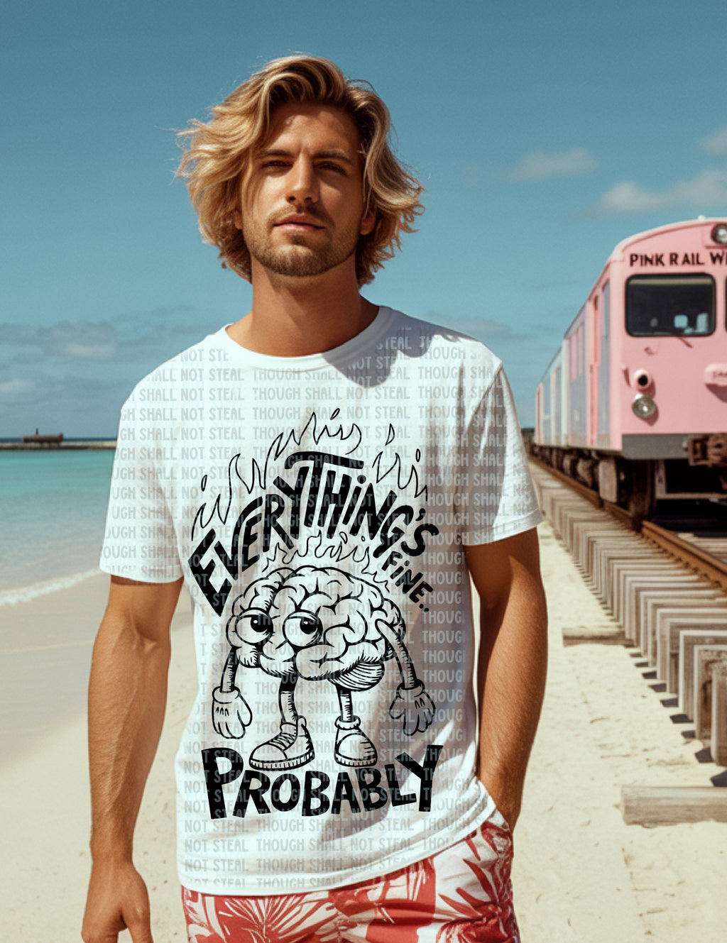 L-251 Everything_s Fine.. Probably Completed Tee