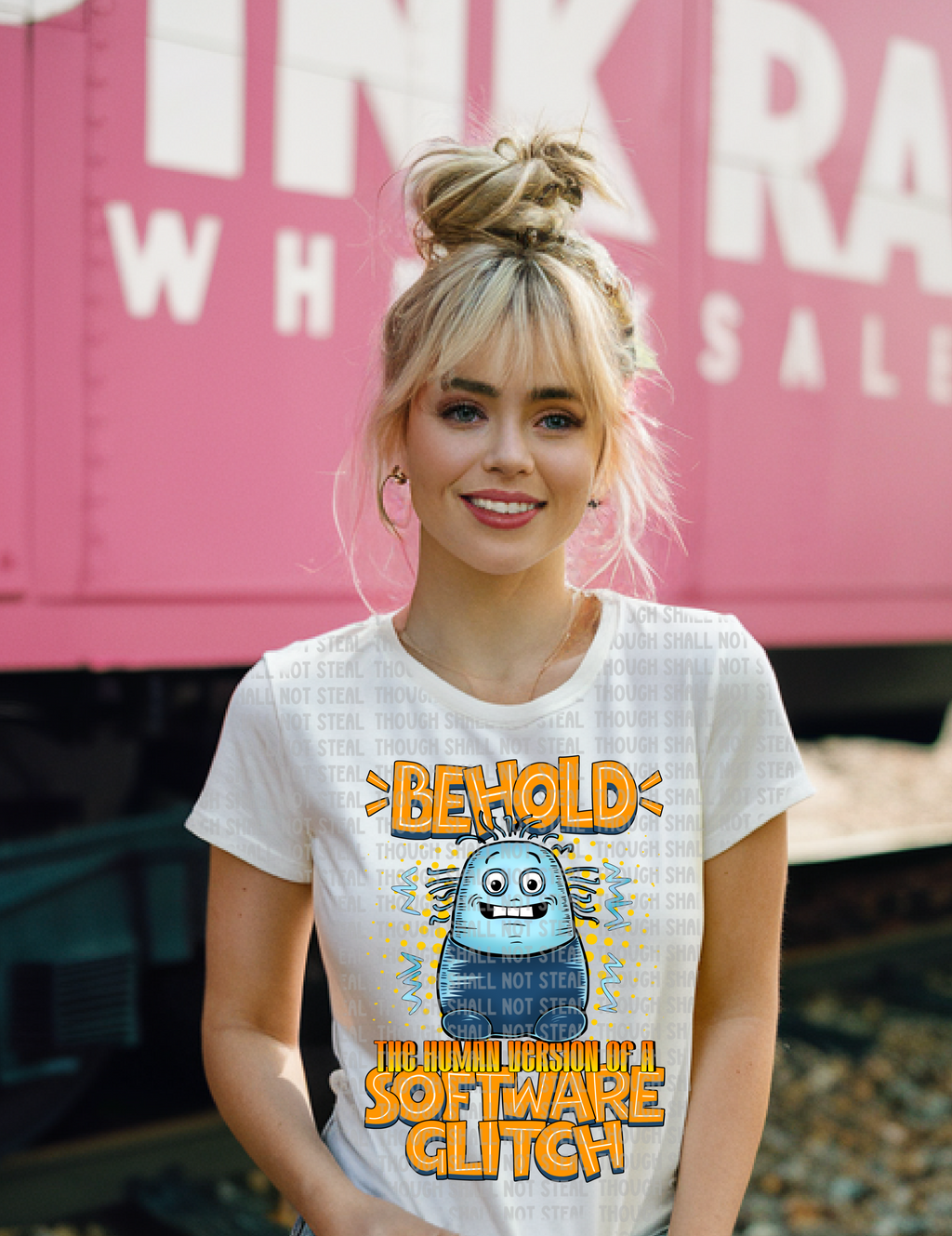 L-254 Behold the human version of a Software Glitch Completed Tee