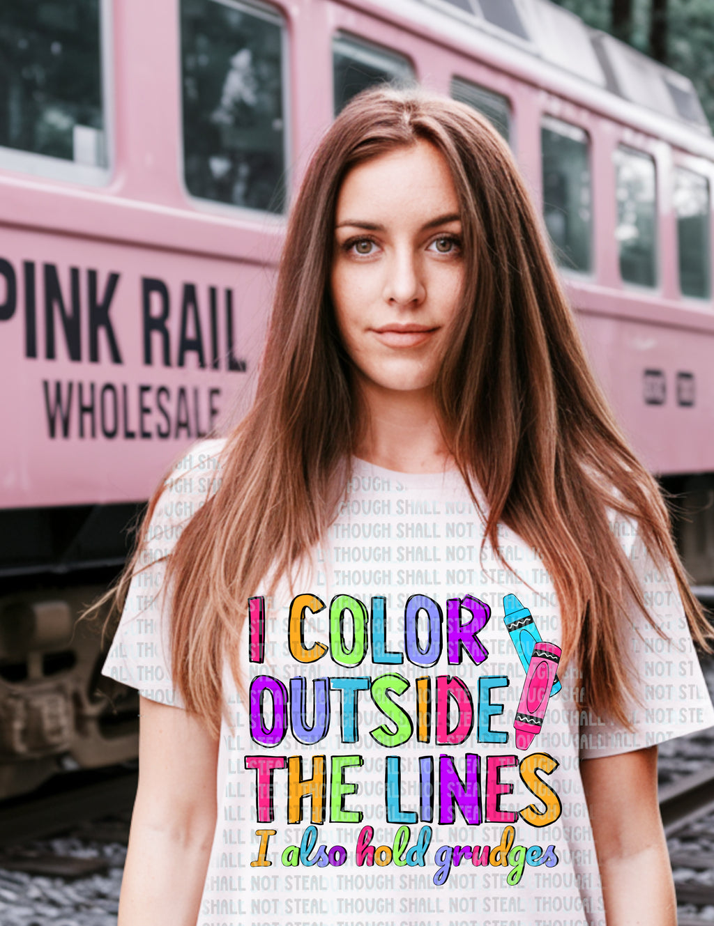 L-258 I color outside the lines Completed Tee