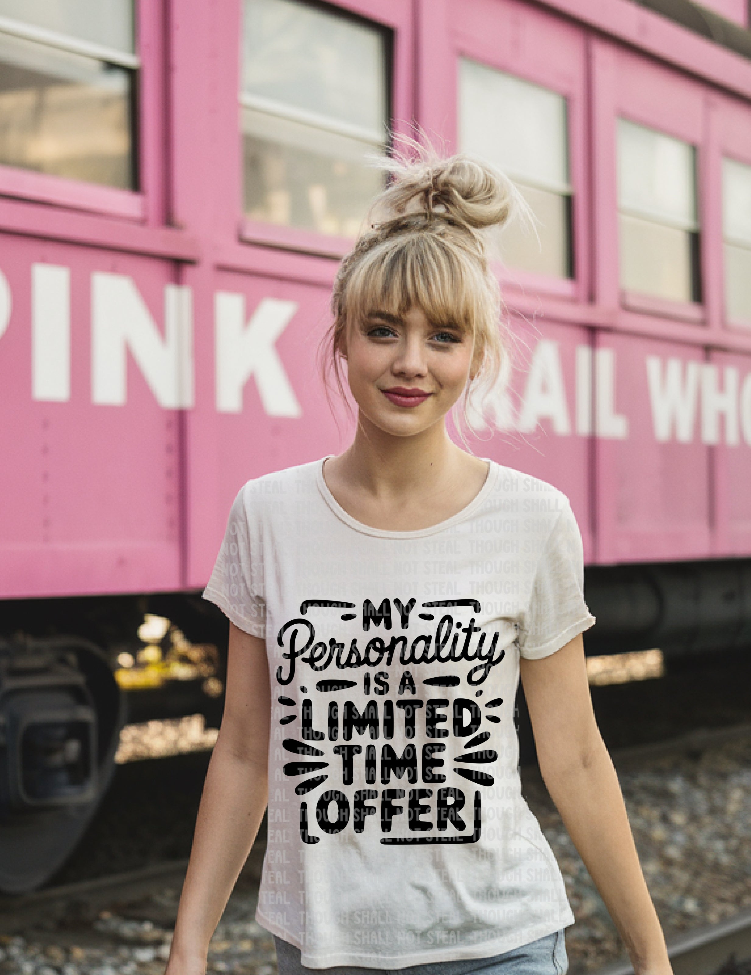 L-259 A Black - My Personality is a Limited Time Offer DTF TRANSFER ONLY