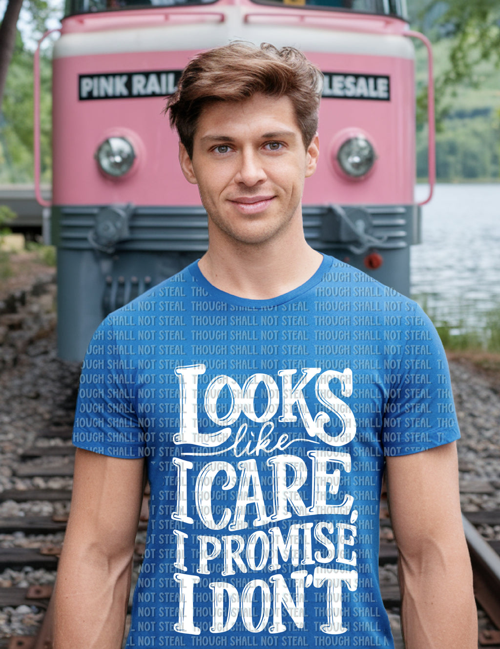 L-266 Looks Like I Care Completed Tee