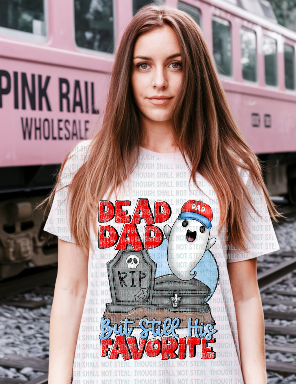 L-272 A Dead Dad, But Still His Favorite Completed Tee