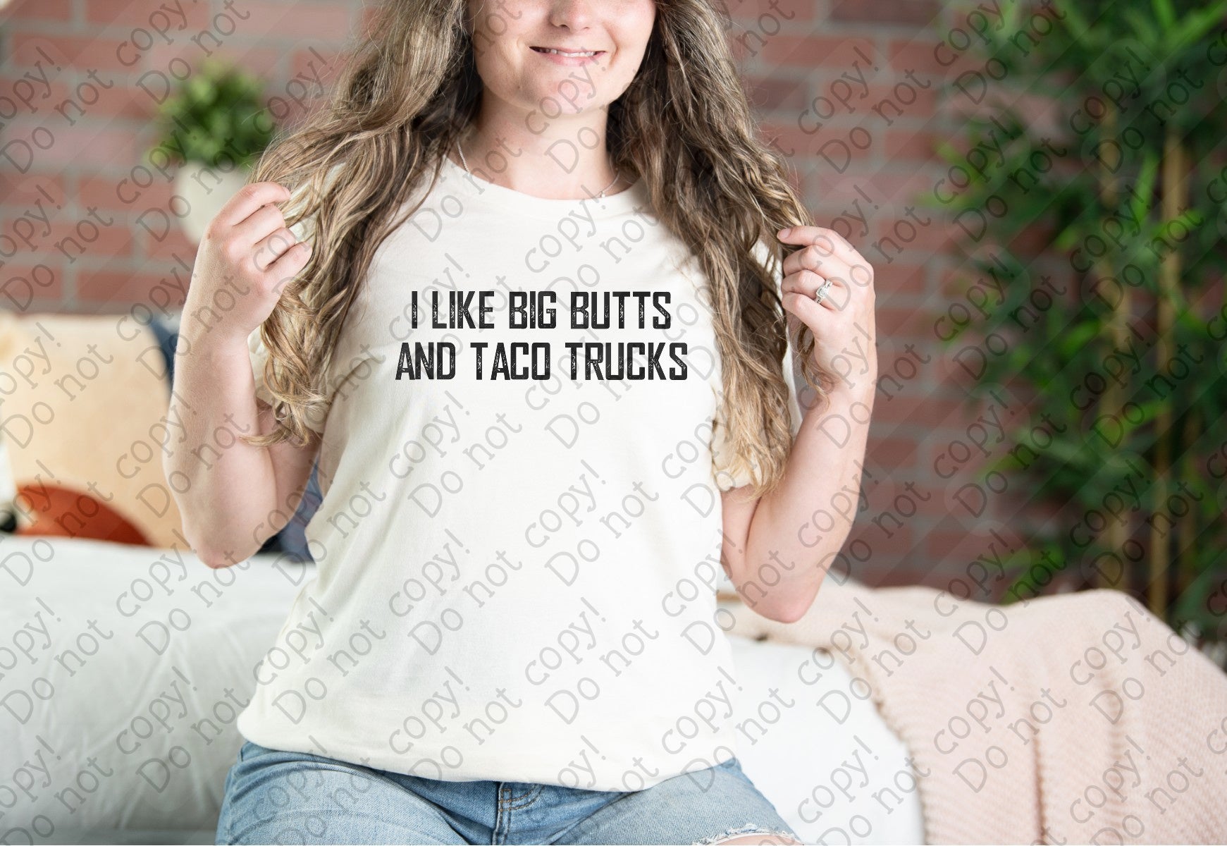 L-298 I Like Big Butts and Taco Trucks Completed Tee