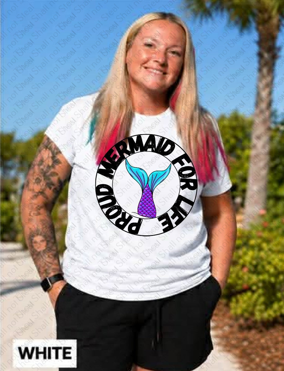 L-343 Proud Mermaid for Life Completed Tee