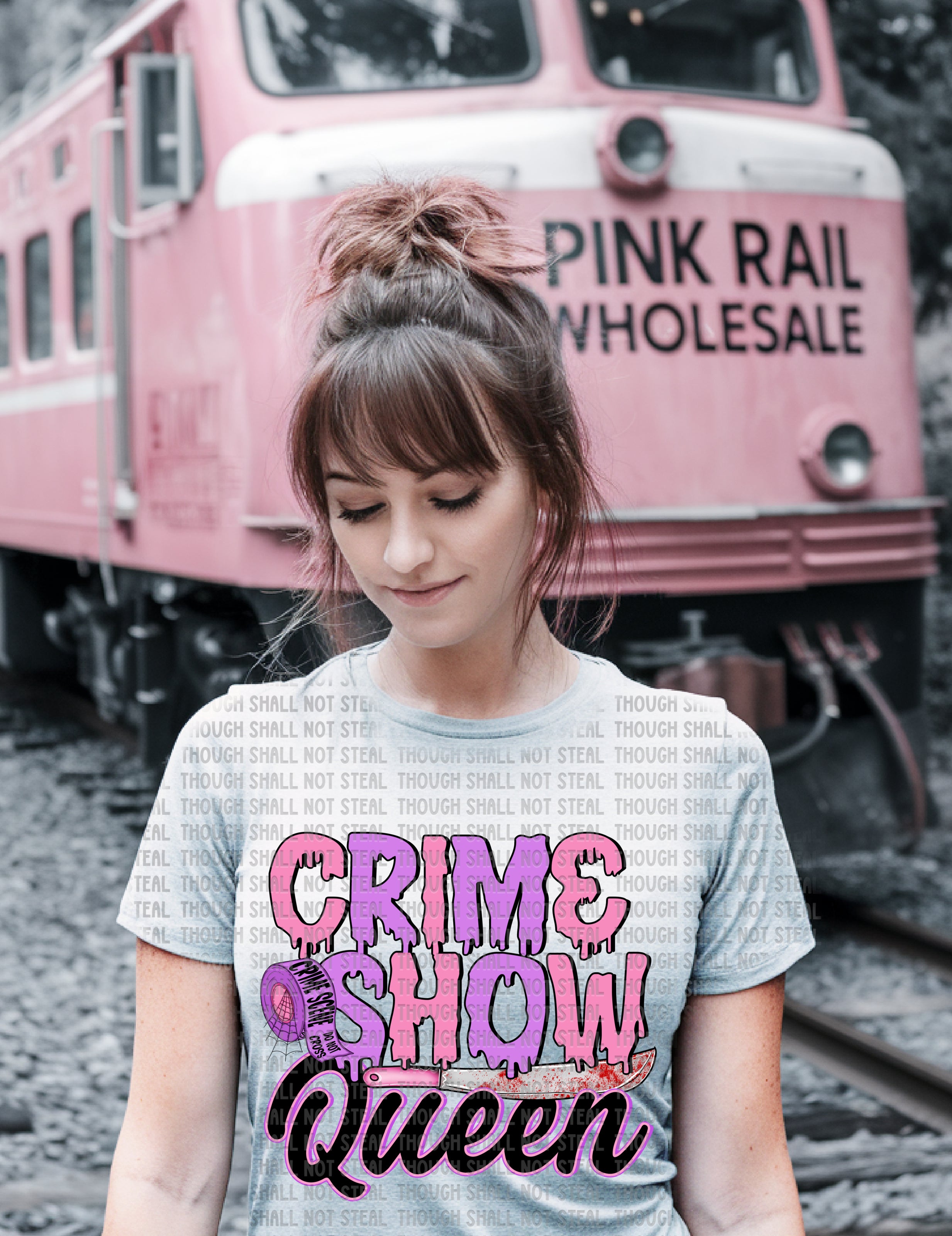 M-09 Crime Show Queen DTF TRANSFER ONLY