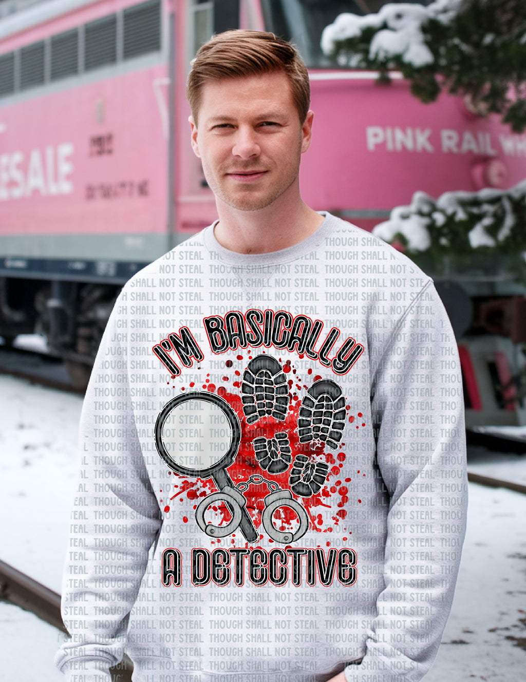 M-11 I_m Basically a Detective Completed Tee