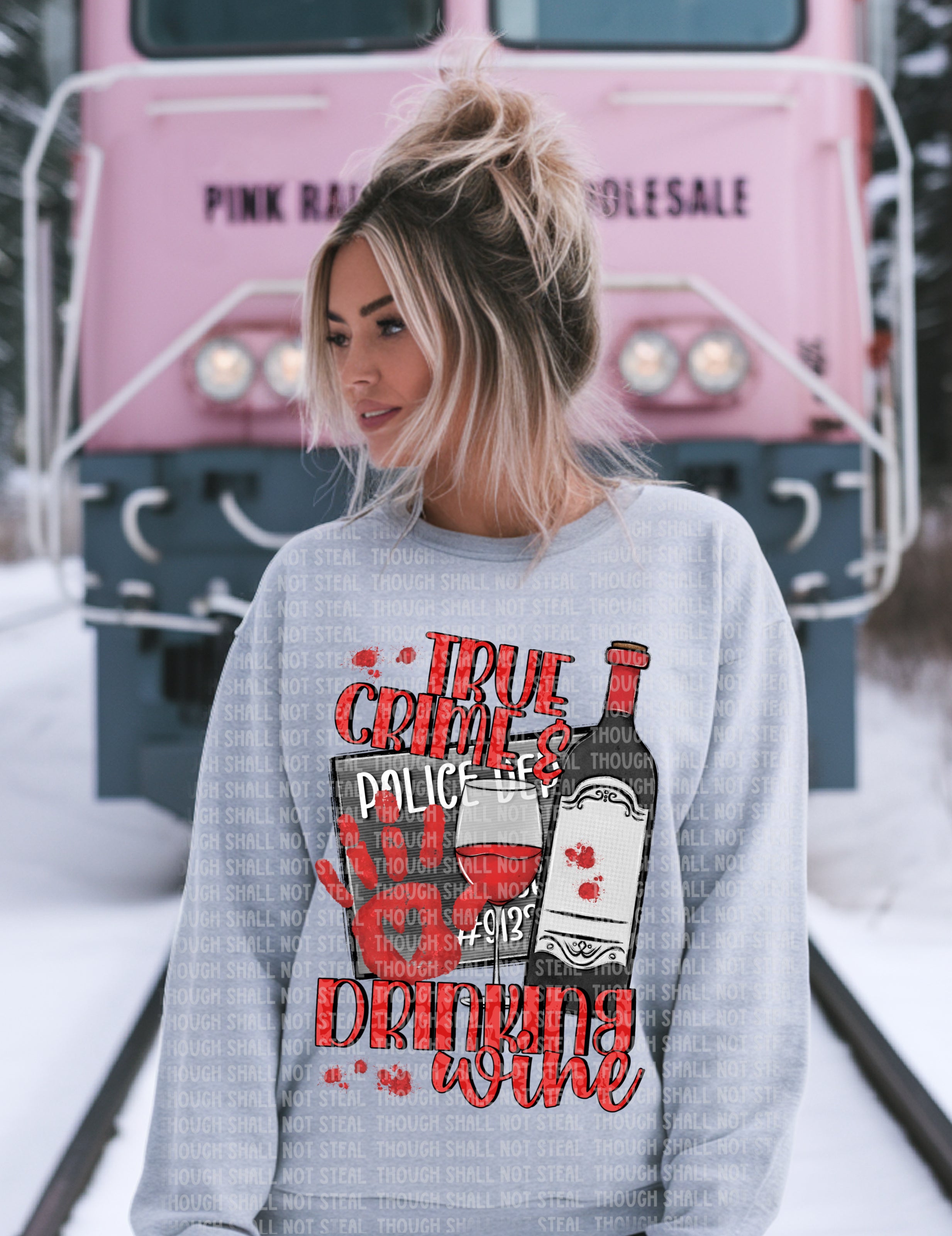 M-14 True Crime and Drinking Wine DTF TRANSFER ONLY