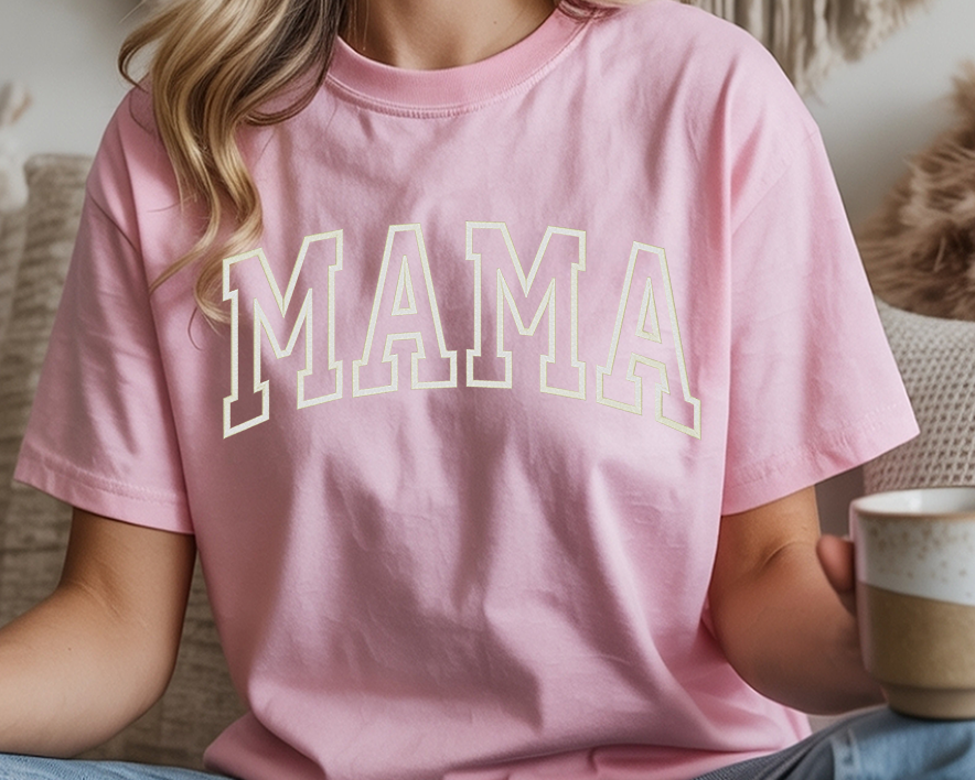 Embroidered MAMA T-shirt