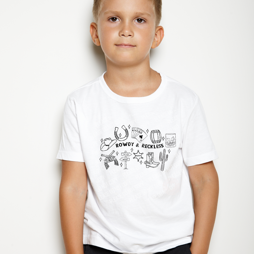 N-13 rowdy & reckless Completed Tee