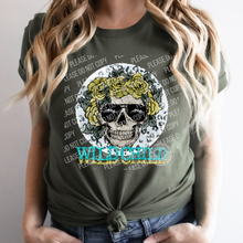 Load image into Gallery viewer, N-20 Wild Child Skull with Flowers DTF TRANSFER ONLY
