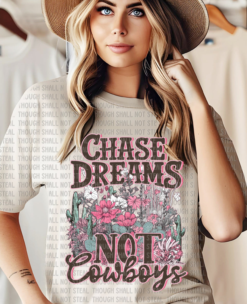 N-31 Chase Dreams Not Cowboys Completed Tee