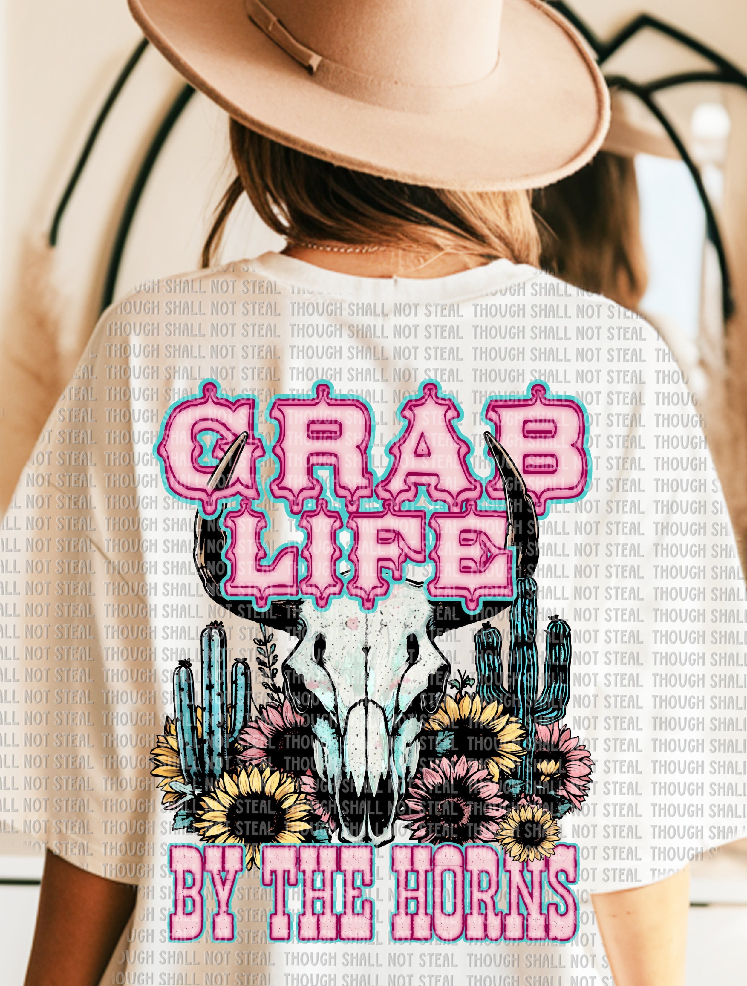 N-34 Grab Life By The Horns Completed Tee
