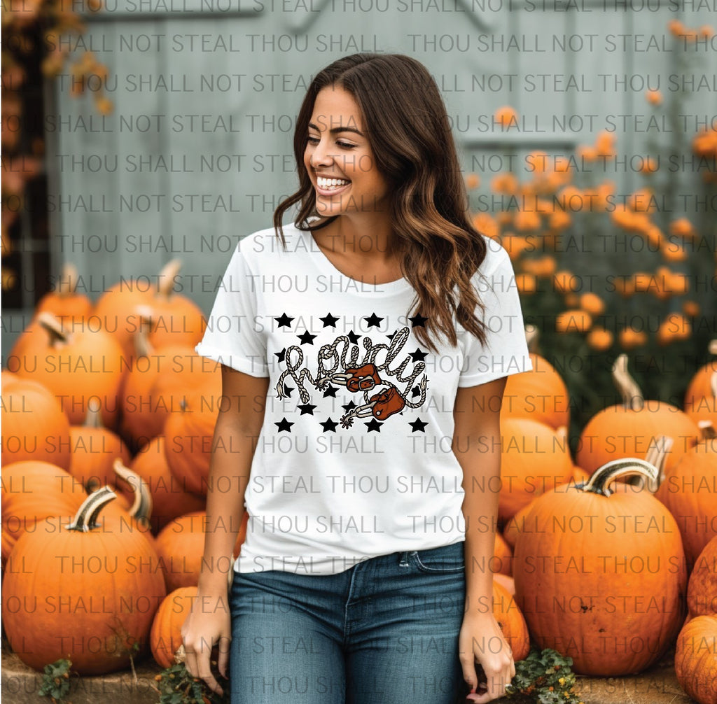 N-57 Howdy Rope and Saddle Completed Tee