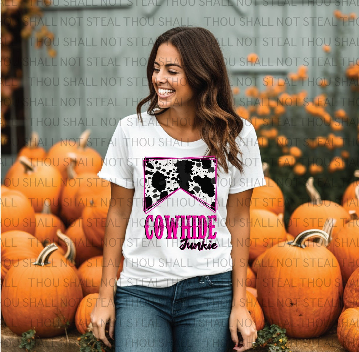 N-58 Cowhide Junkie DTF TRANSFER ONLY