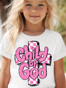 O-26 Child Of God - Pink completed tee