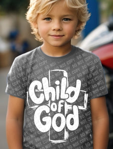 O-39 Child Of God - White completed tee