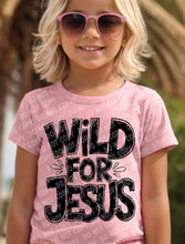 Load image into Gallery viewer, O-42 Wild for Jesus - Black completed tee
