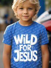 Load image into Gallery viewer, O-45 Wild for Jesus - White completed tee
