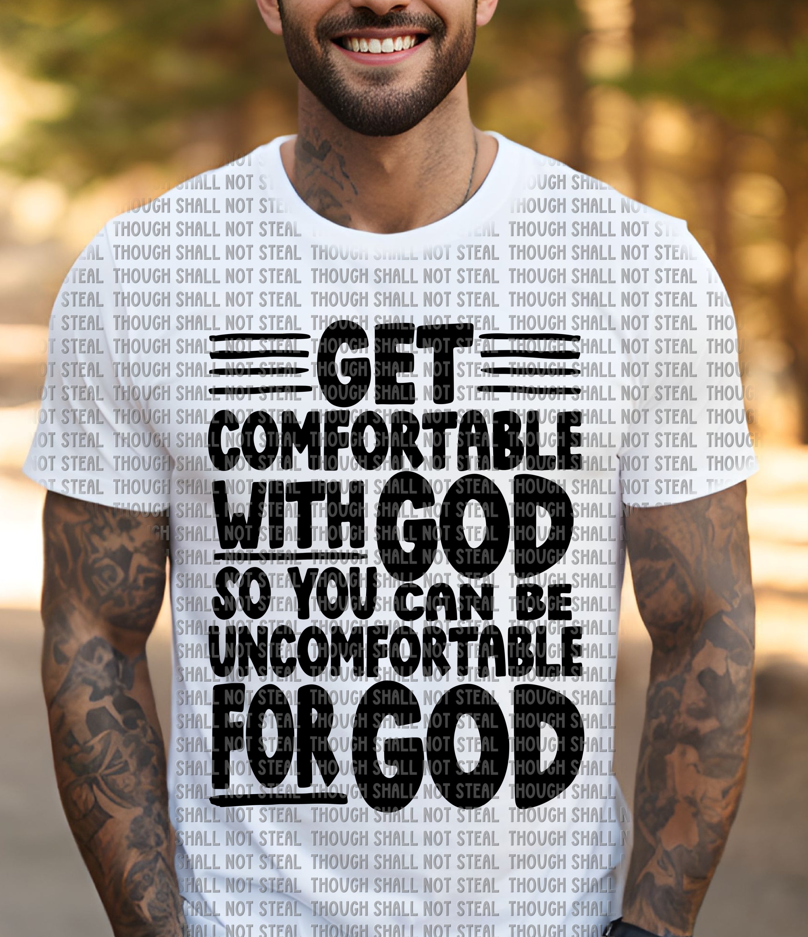 O-58 Get Comfortable with God- 2 DTF TRANSFER ONLY