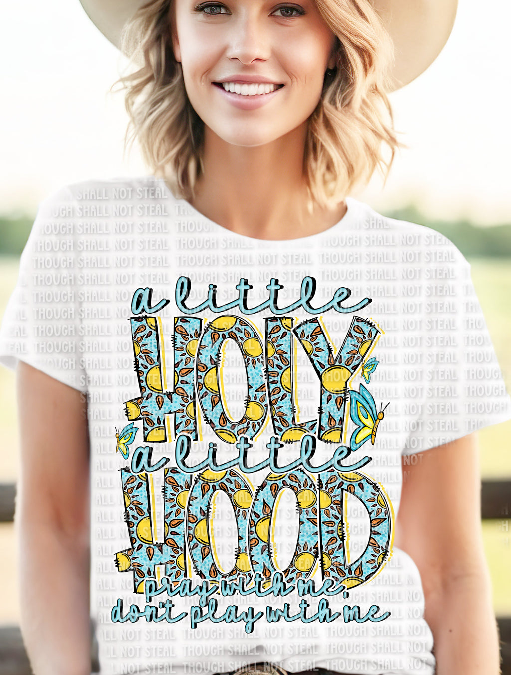 O-60 A little Holy a little Hood completed tee