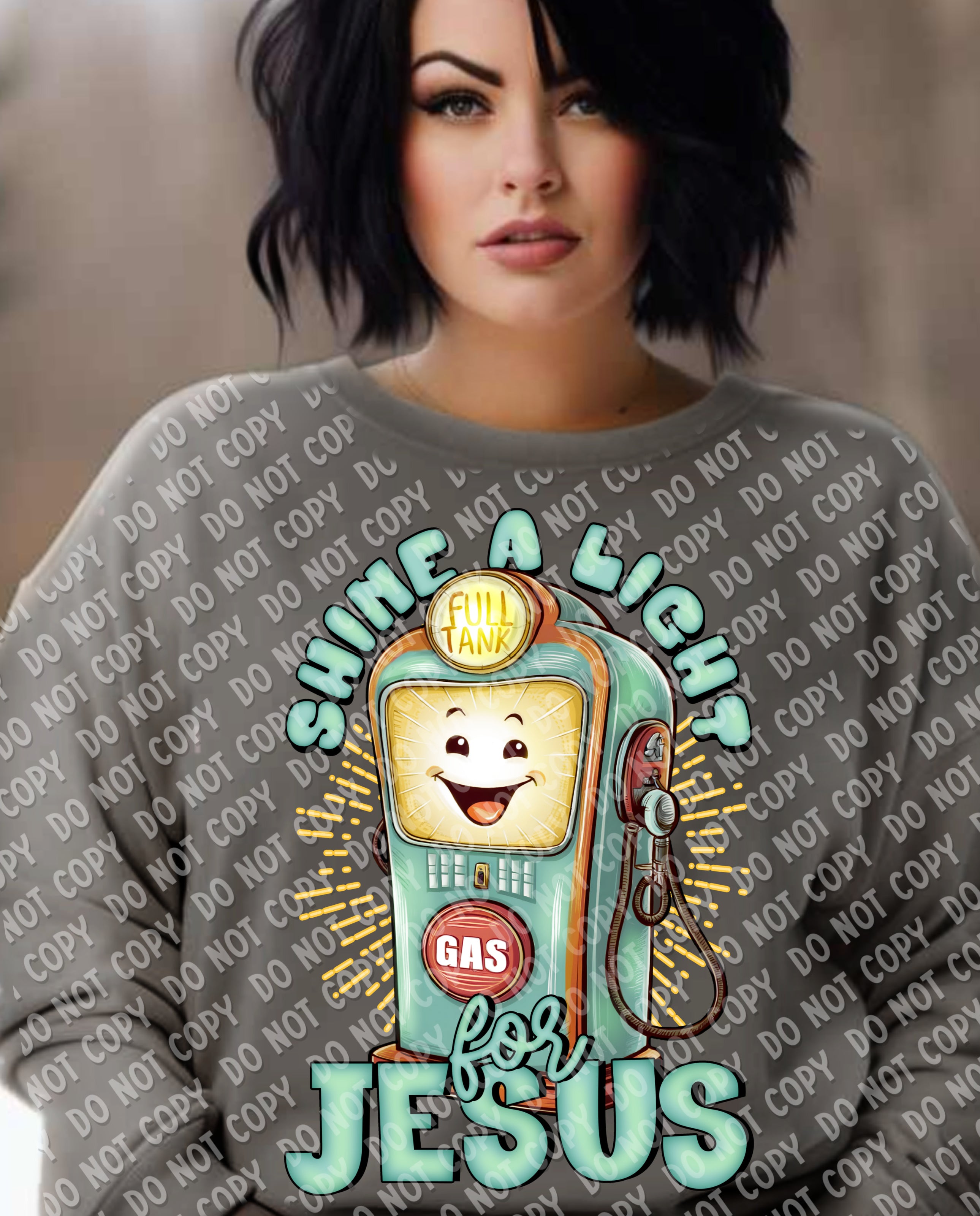 O-69 Shine a Light For Jesus DTF TRANSFER ONLY