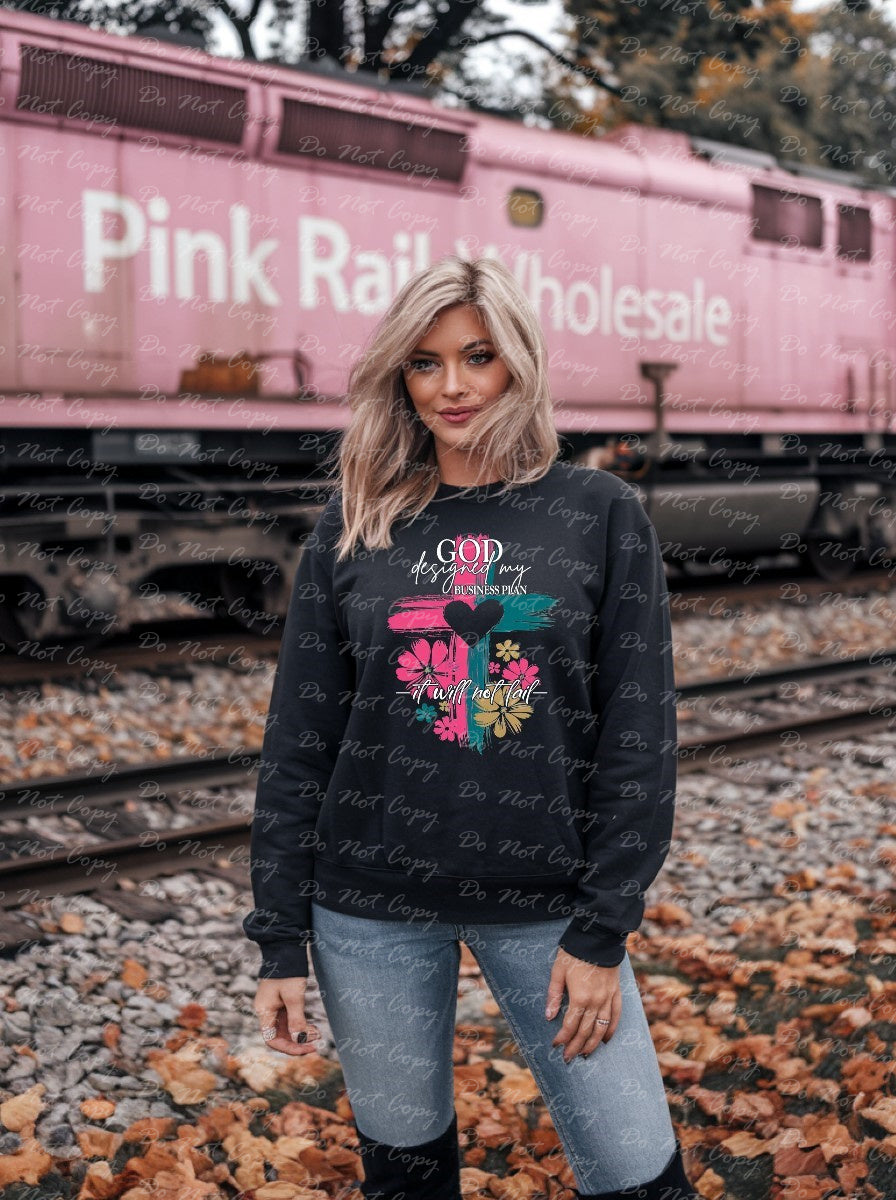 O-94 GOD DESIGNED MY BUSINESS PLAN DTF TRANSFER ONLY