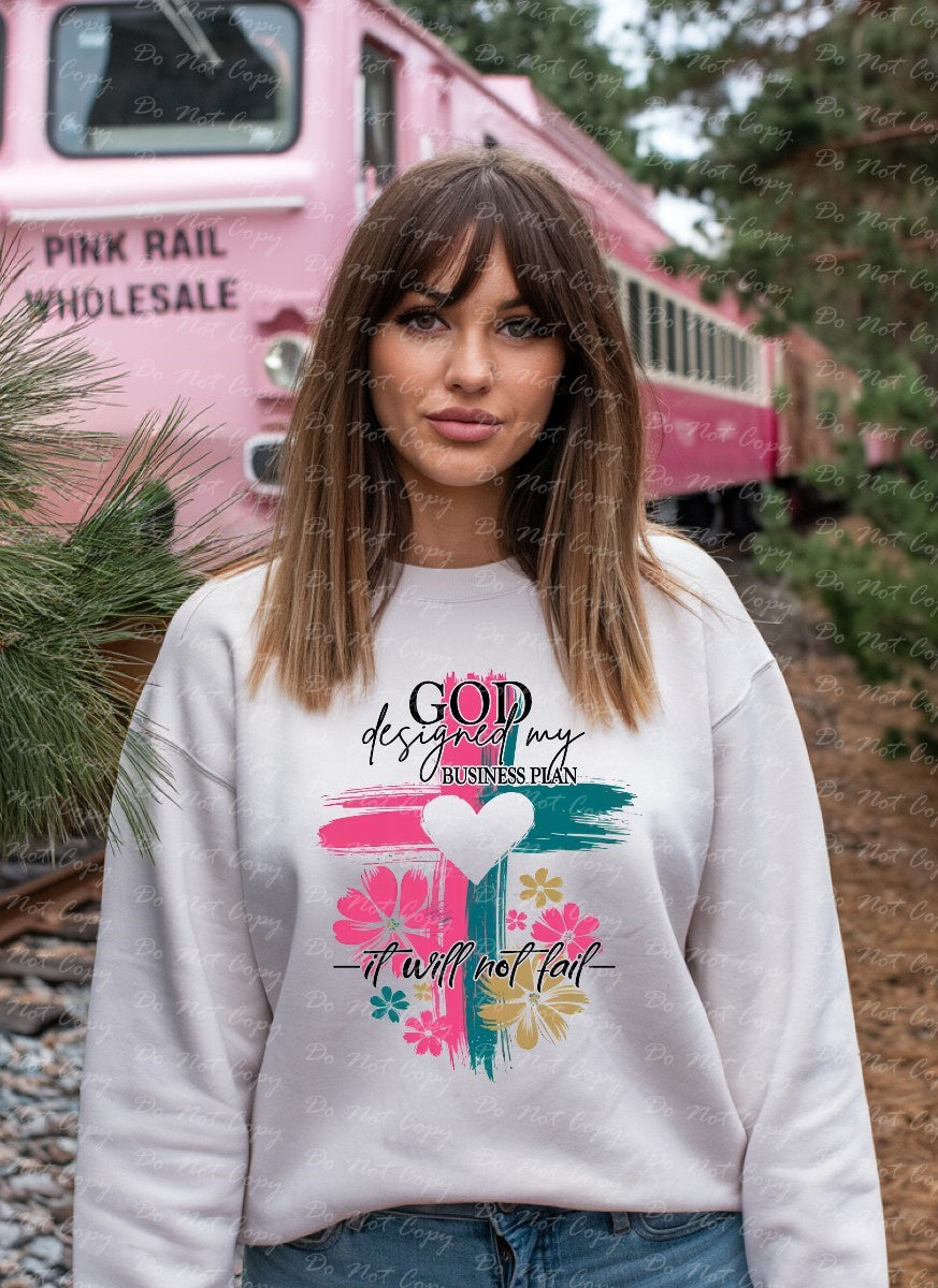 O-94 GOD DESIGNED MY BUSINESS PLAN DTF TRANSFER ONLY