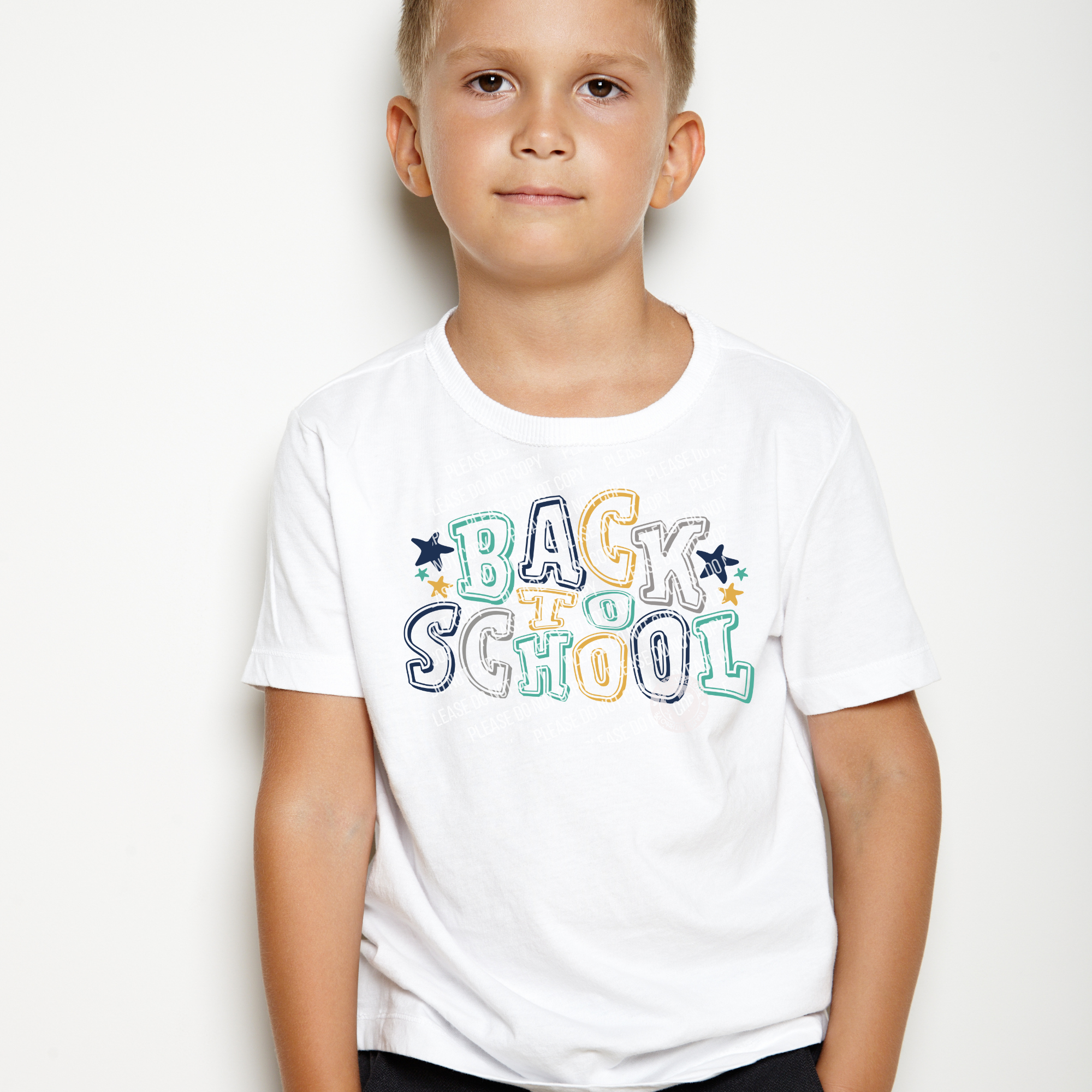 08-38  Back to School Sketch Block Letters Boy DTF TRANSFER ONLY