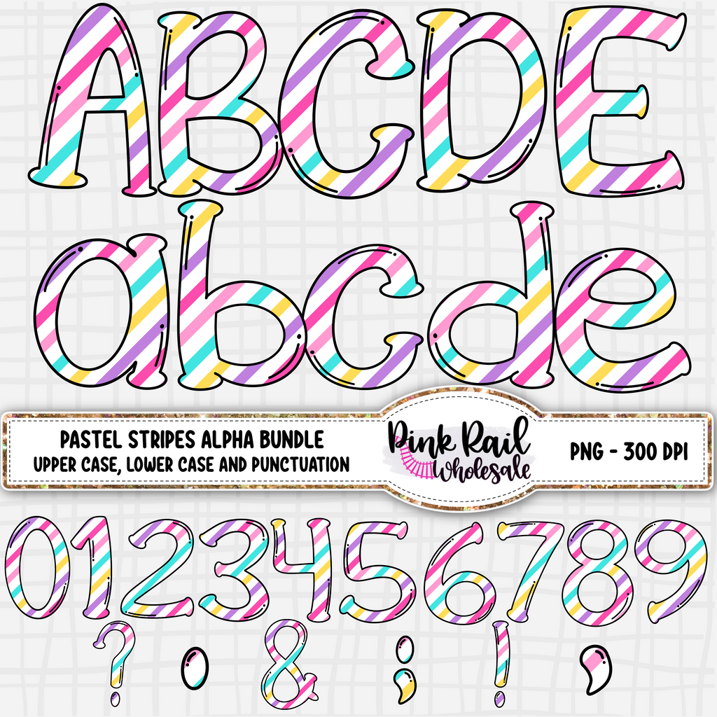 Pastel Mega Alpha Bundle - 8 Different Patterns