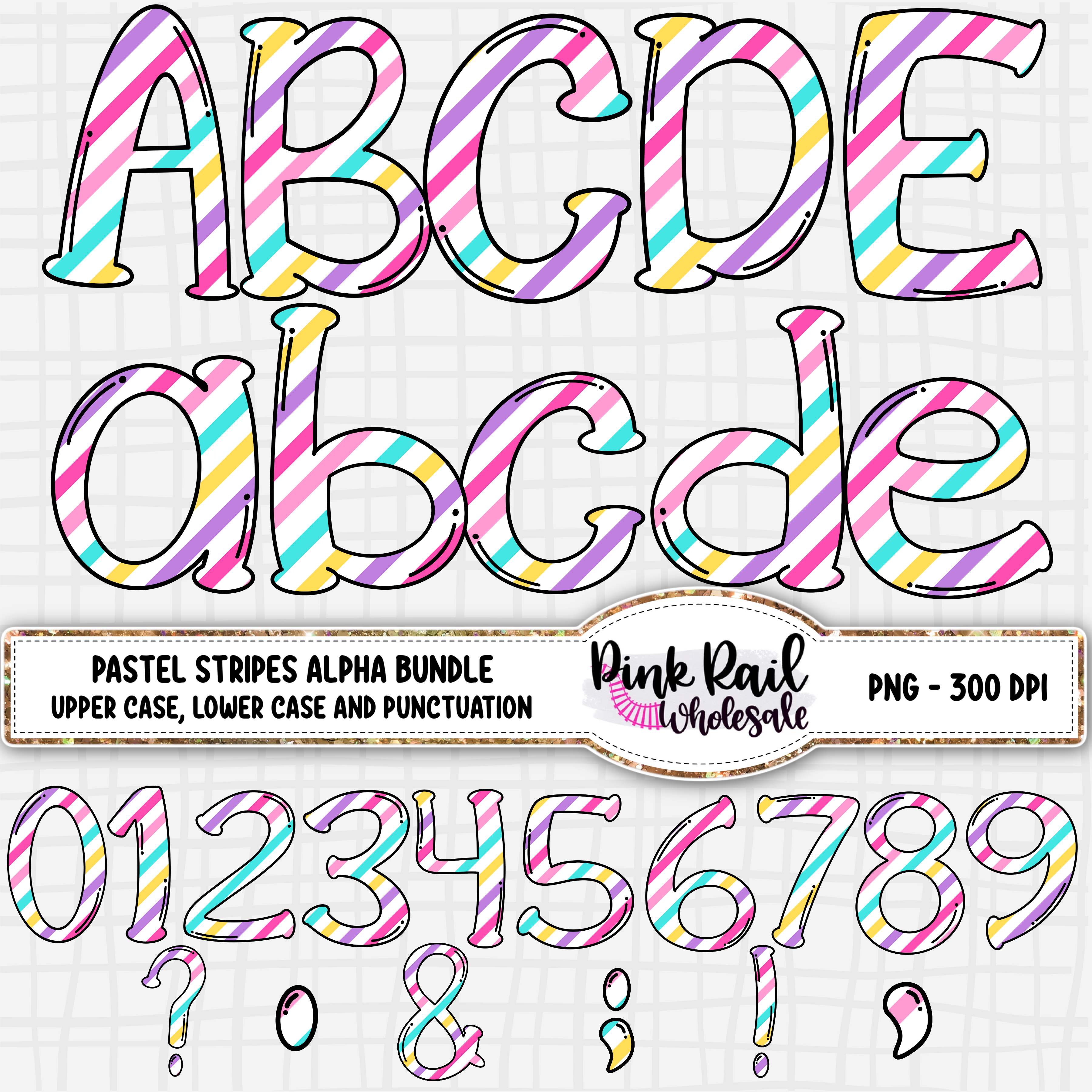 Pastel Mega Alpha Bundle - 8 Different Patterns