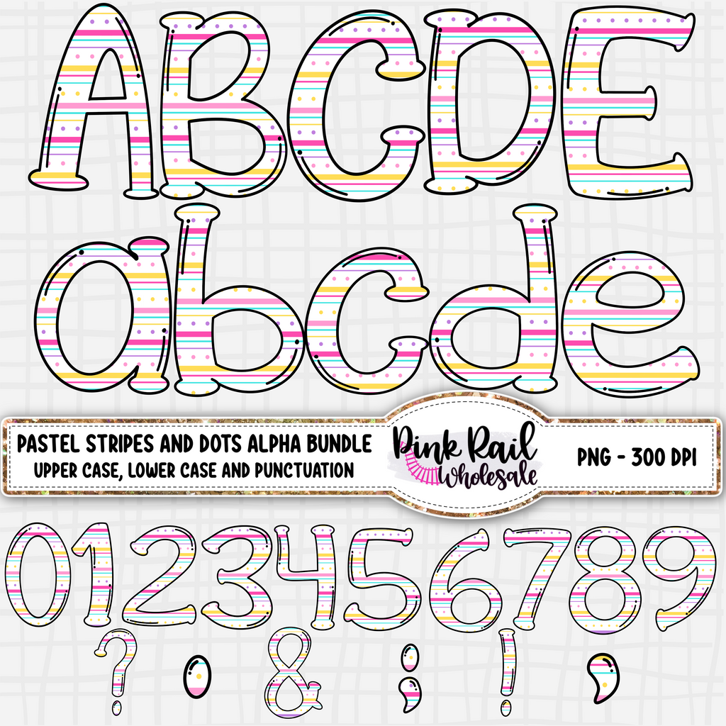 Pastel Mega Alpha Bundle - 8 Different Patterns