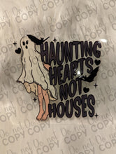 Load image into Gallery viewer, RTS Haunting Hearts Not Houses Ghost  UV DTF Print
