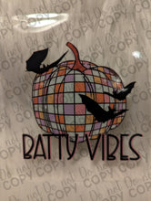 Load image into Gallery viewer, RTS Batty Vibes Disco Pumpkin UV DTF Print
