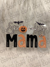 Load image into Gallery viewer, RTS Spooky Mama Ghost &amp; Pumpkin UV DTF Print
