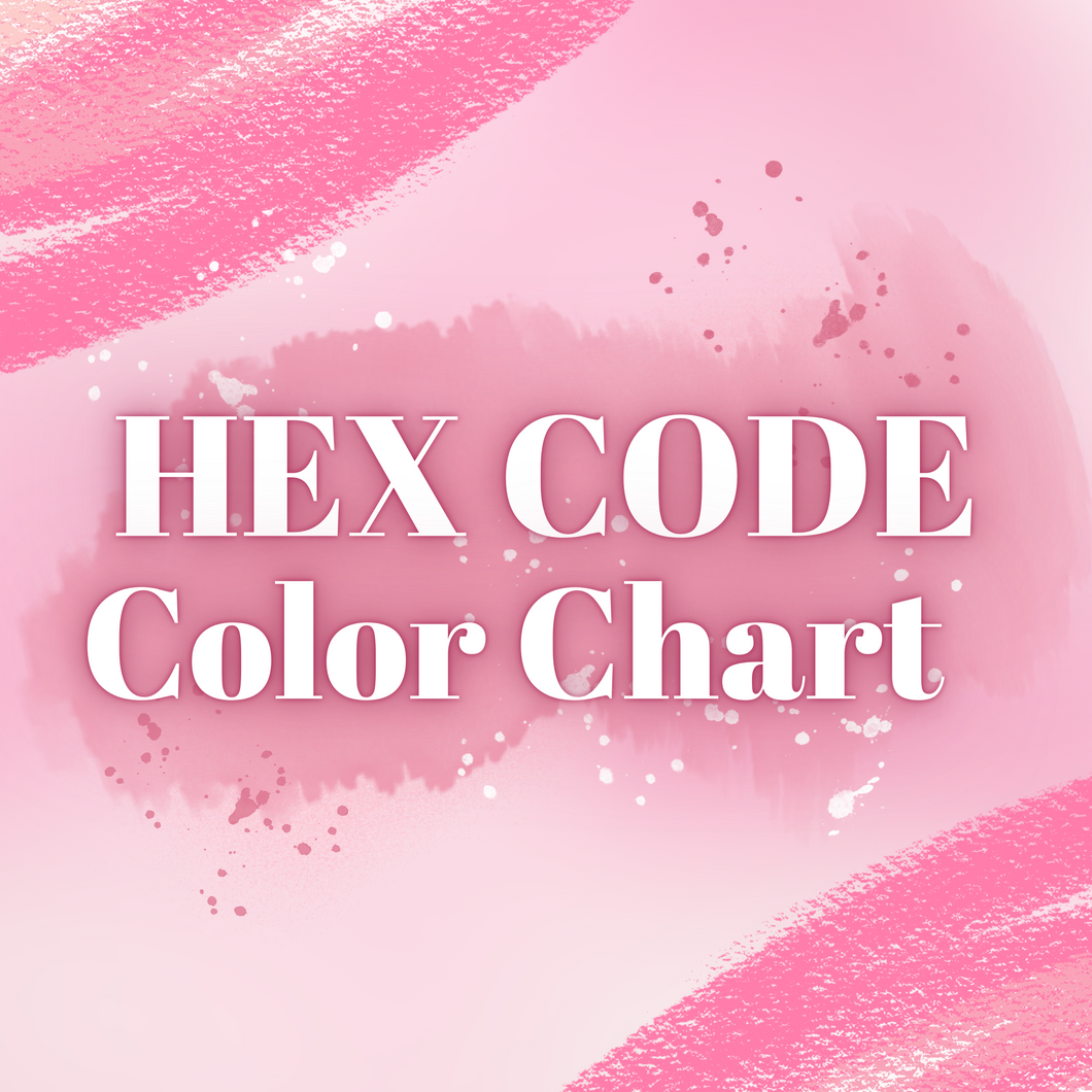 Hex Code Color Chart