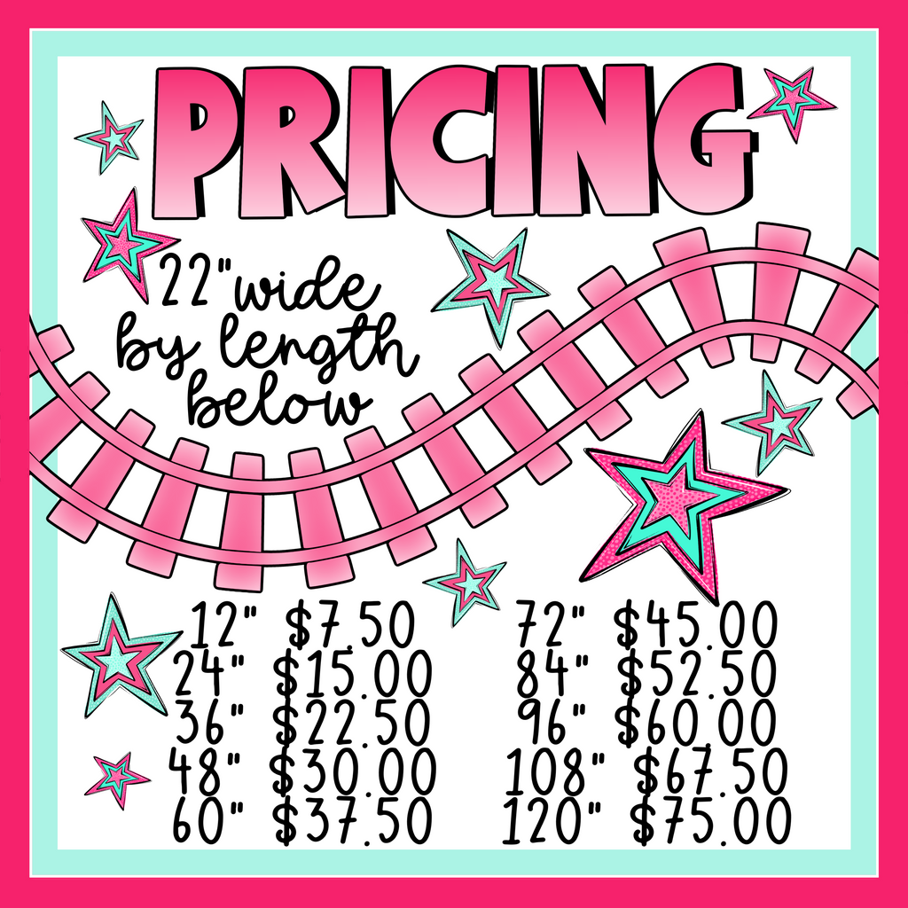 Rail Rolls (DTF custom by the roll)