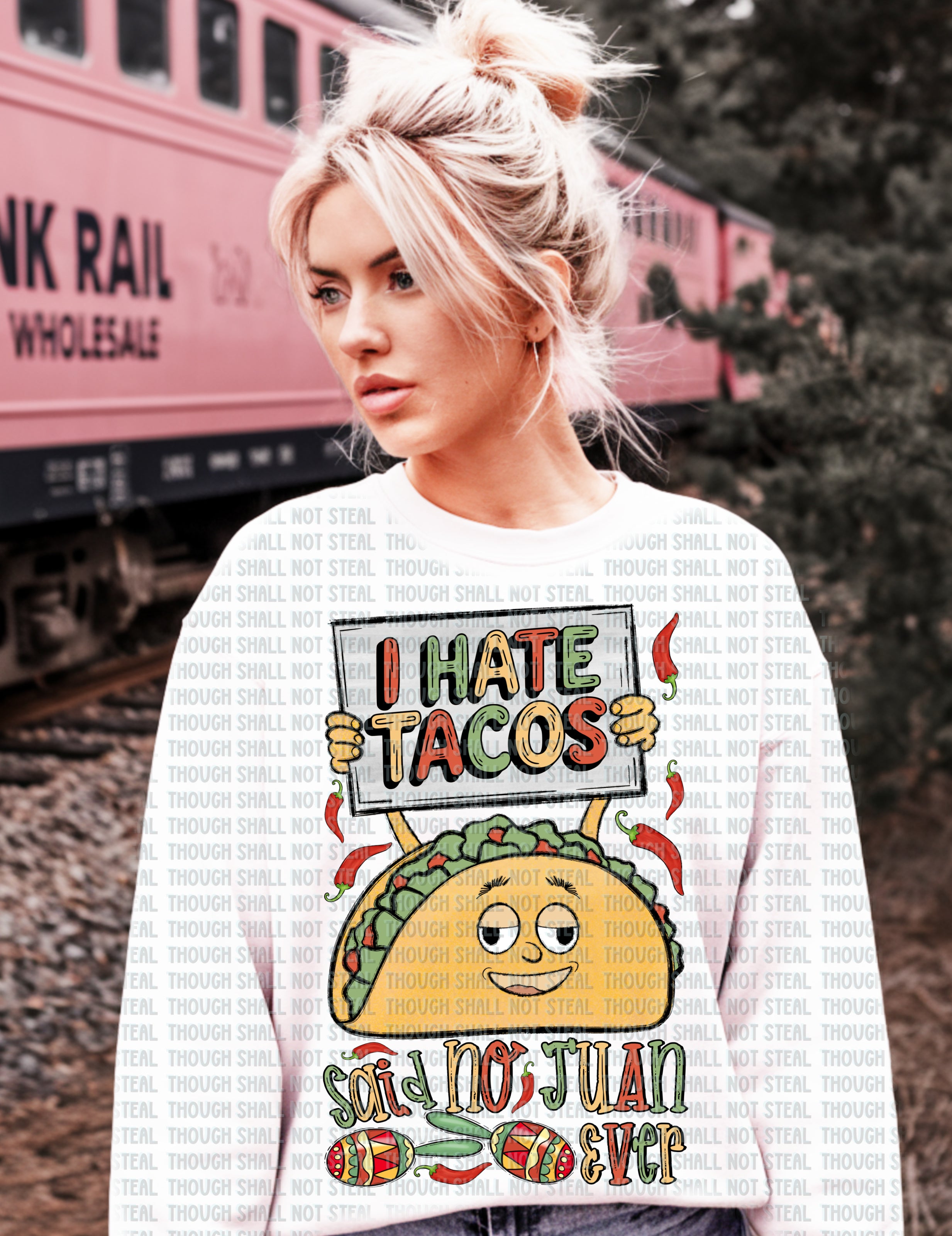 S-07 I Hate Tacos Said No Juan Ever DTF Transfer ONLY