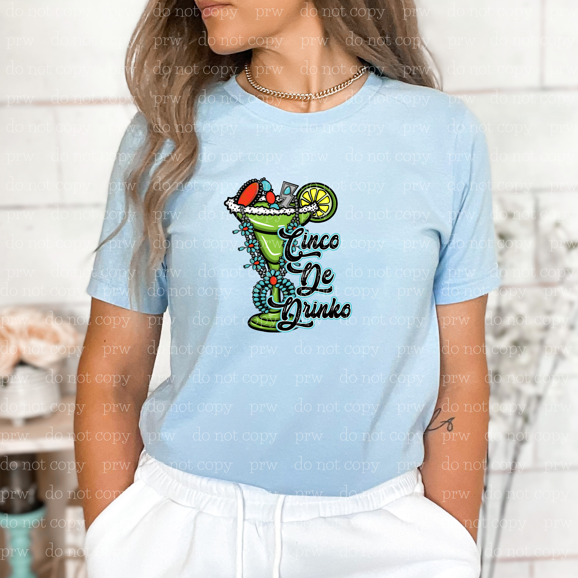 S-02 Cinco de Drinko DTF Transfer ONLY